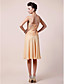  SERENA - Vestido de Damas em Chifon com Xale