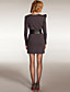  Superior Shoulder Long Sleeves Round Neckline Dress / Women's Dresses (FF-A-BI0853003)