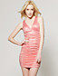  TS Open Back Gathered Bodycon Dress