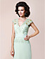  A-line V-neck Floor-length Chiffon Mother of the Bride Dress With Appliques