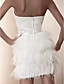  Sheath/ Column Sweetheart Short/ Mini Satin Wedding Dress