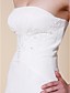  Sheath/Column Floor-length Chiffon Wedding Dress With Beaded Appliques