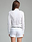  ts livelli volant decorato maglia manica lunga camicia collo corpo