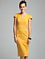  ts stile vintage elevato guaina Abito monospalla (6 colori)