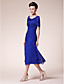  FE - Kleid für die Brautmutter aus Chiffon mit Bolerojäckchen