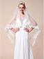  monistico veli da sposa valzer con bordo in pizzo applique