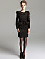  puff ts hombro peplum cóctel