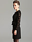  puff ts hombro peplum cóctel