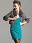  TS Fox and Rabbit Fur Quarter Sleeve Coat