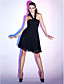  A-line Halter Empire Knee-length Chiffon Cocktail Dress