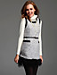  TS Feather Trimmed PU pocket Party Dress