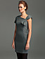  TS Vintage Style Asymmetrical Wool Blend Sheath Dress