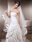  One-tier Chapel Wedding Veils With Ribbon Edge