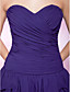 A-line Sweetheart Knee-length Tiered Chiffon Cocktail Dress