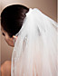  Two-tier Elbow Wedding Veils With Lace Applique Edge