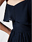  A-line One Shoulder Floor-length Chiffon Evening Dress