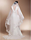  One-Tier-Kathedrale Hochzeit Schleier mit Spitze applique Rand