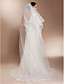  Two-tier Chapel Length Wedding Veils With Finished Edge