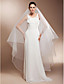  One-tier Cathedral Wedding Veils With Finished Edge