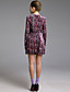  TS VINTAGE Wild Flower Velvet Lantern Dress