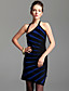  ts asymétrique robe licou bodycon