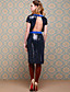  TS VINTAGE Dotted Backless Sequin Dress