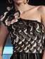  Clearance!A-line One Shoulder Asymmetrical With Flower(s) Evening/ Prom Dress