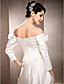  Sheath/Column Off-the-shoulder Floor-length Satin  Wedding Dress