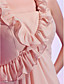  A-line Halter Knee-length Chiffon Cocktail Dress