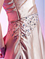  A-line Jewel Neck Knee-length Stretch Satin Cocktail Dress