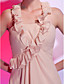  A-line Halter Knee-length Chiffon Cocktail Dress