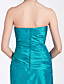 Trumpet/Mermaid Strapless Floor-length Taffeta Bridesmaid Dress