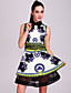  ts persa vestido bainha impressa