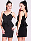  ts trendy ärmellose Rüschen Taillenkleid