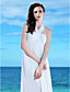  Sheath/Column Halter Neckline Floor-length Chiffon Wedding Dress