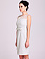  TS Yarn Organza Bow Sheath Dress