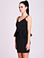  ts trendy ärmellose Rüschen Taillenkleid