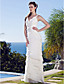  Sheath/Column Straps Floor-length Chiffon Wedding Dress