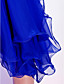  A-line V-neck Knee-length Chiffon Cocktail Dress