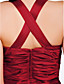  Trumpet / Mermaid Straps Sweep / Brush Train Taffeta Evening Dress