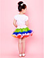  saia menina multicolorida com arcos