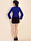  TS Contrast Color Bow Blazer