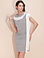  ts banda carenado cuello lateral del arco vestido túnica