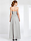  Sequined Jewel Neck Floor-length Chiffon Evening Dress