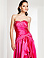  Asymmetrical Sweetheart Neck Stretch Satin Evening Dress