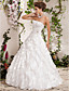  Ball Gown Princess Strapless Floor-length Taffeta Wedding Dress