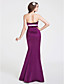  Trumpet/Mermaid Sweetheart Floor-length Satin Bridesmaid Dress With Bow(s)