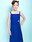  Sheath/Column Straps Floor-length Chiffon Junior Bridesmaid Dress