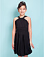  Sheath/Column Straps Knee-length Chiffon Junior Bridesmaid Dress