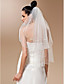  due livelli tulle con velo gomito applique (altri colori)